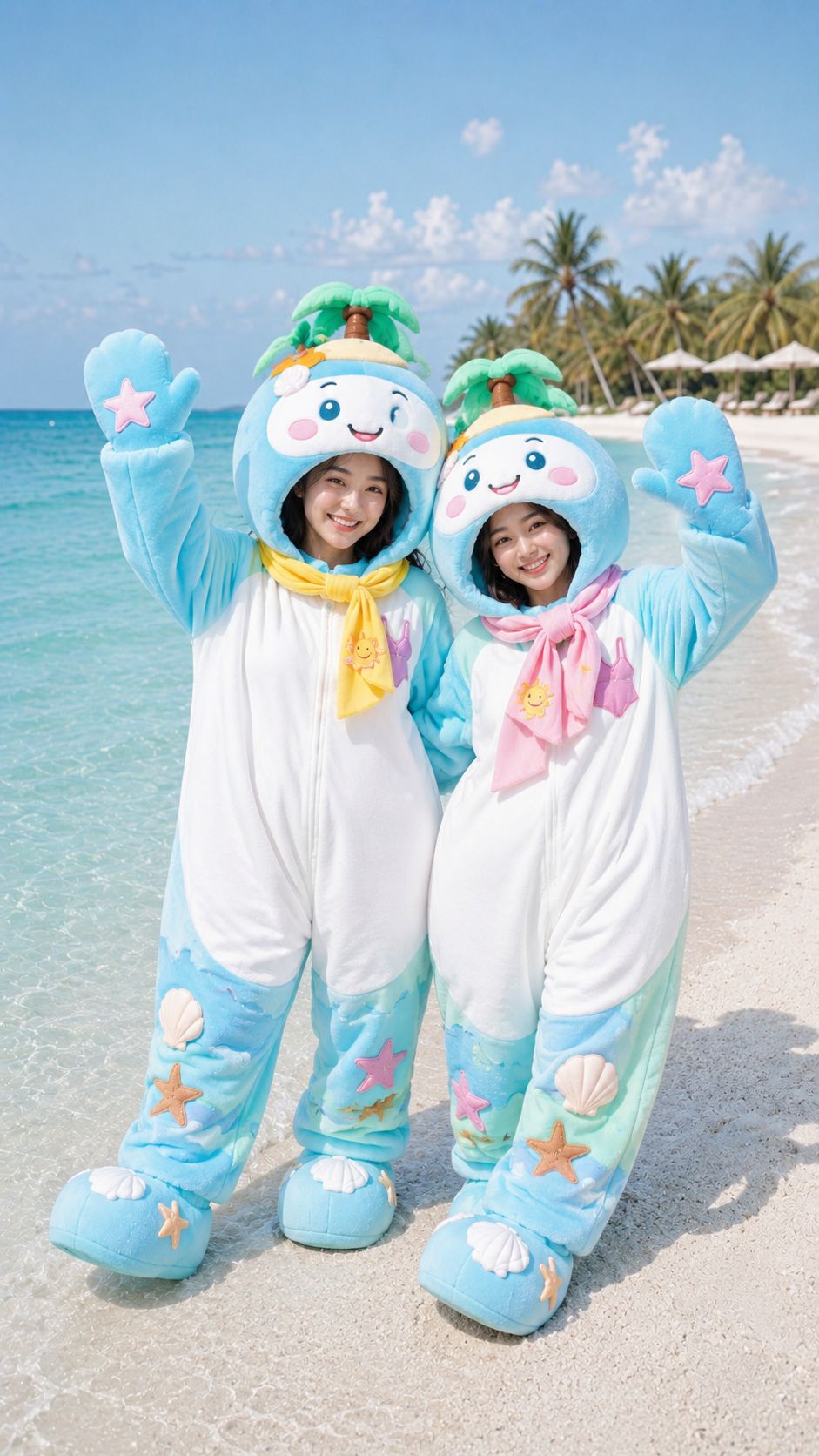 圆润可爱地区吉祥物全身式睡衣 / Rounded Regional Mascot Full Body Onesie，角色设计，角色、角色设计，案例输出图 1