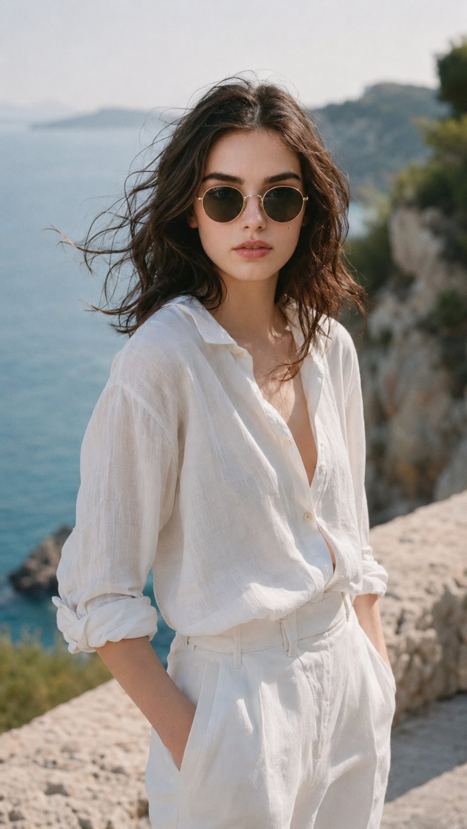 韩系极简奢华海边夏日男士写真 / Korean Minimalist Luxury Coastal Summer Portrait，人像与摄影，人像、电影感、时尚，案例输出图 2