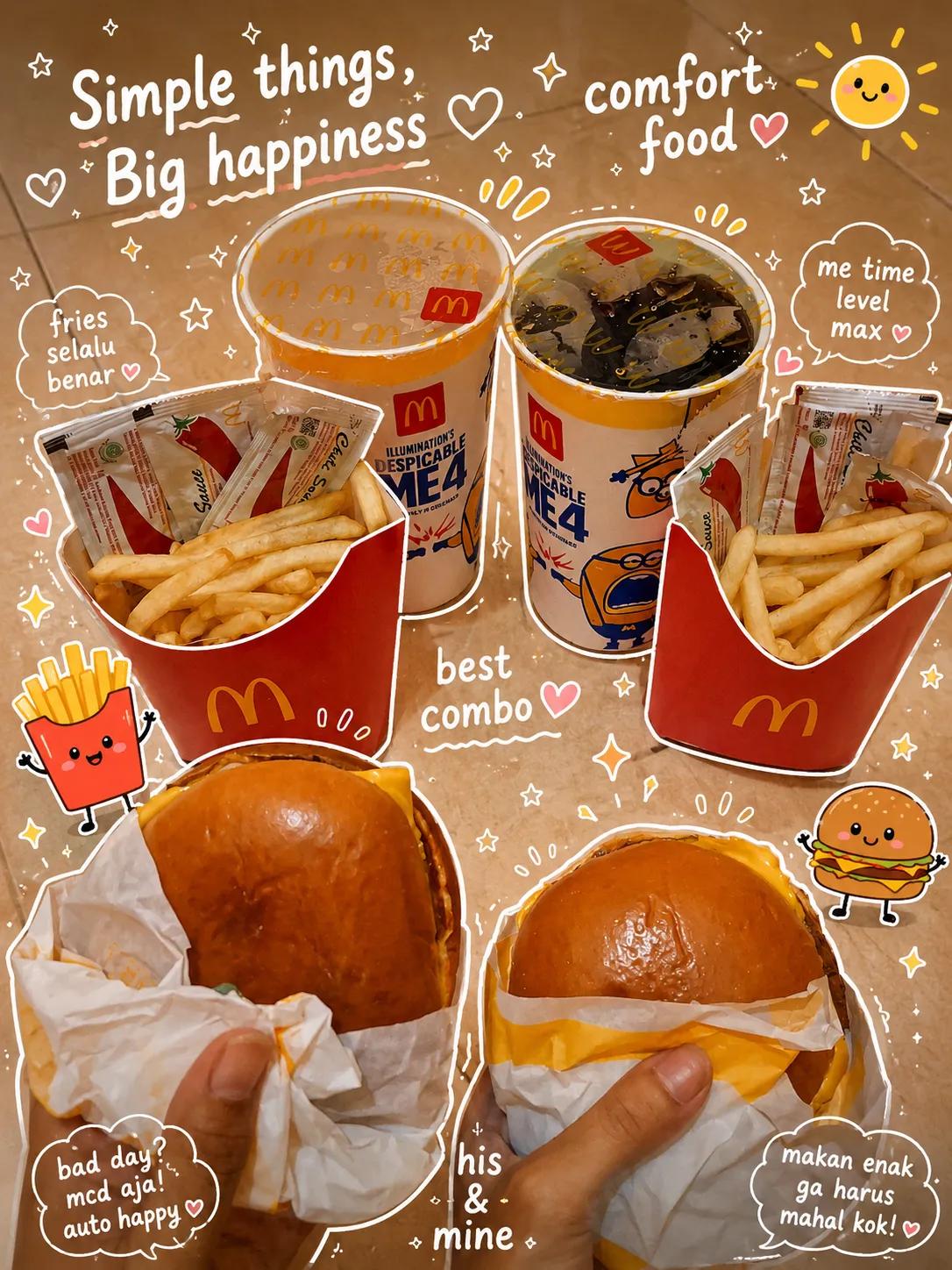 治愈系日韩风美食手绘拼贴摄影 / Kawaii Aesthetic Food Collage Doodles，人像与摄影，人像、电影感、插画，案例输出图 1