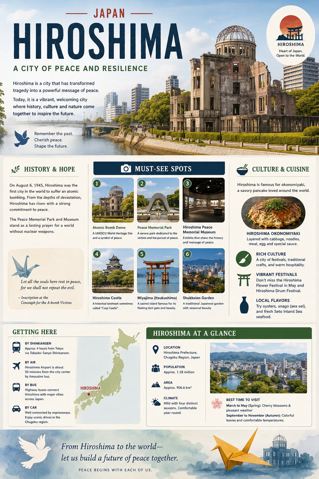 长崎旅游图文海报现代简约风 / Nagasaki Tourism Infographic Poster，角色设计，电影感、时尚、海报，案例输出图 2