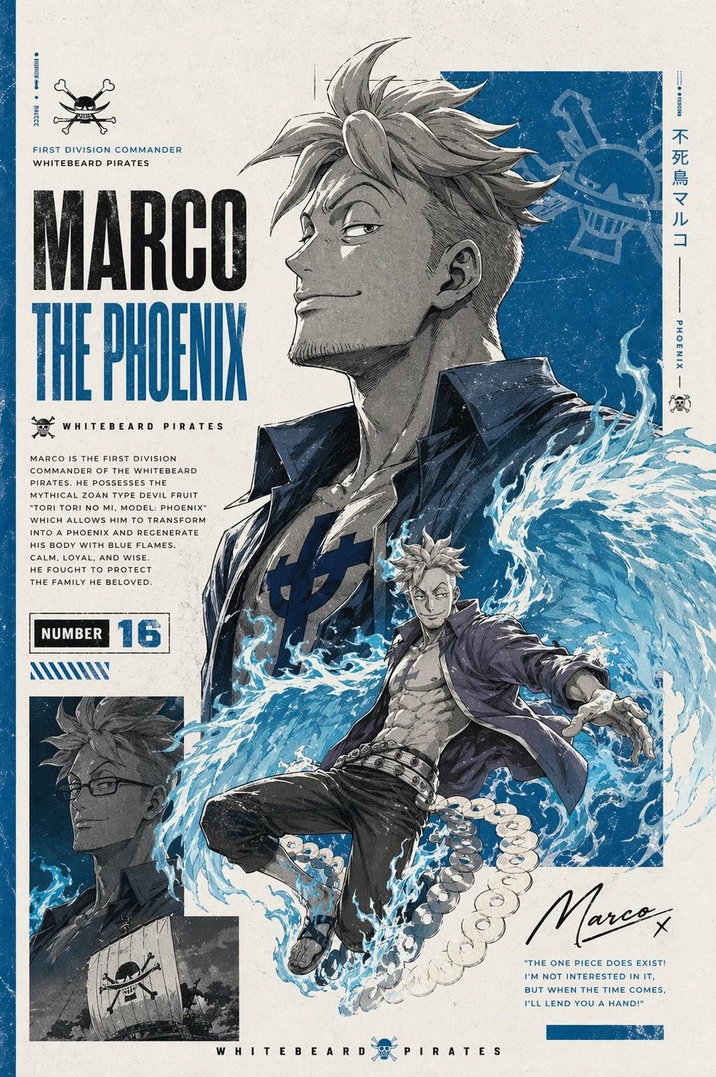 经典漫画封面风格热血海贼人物海报 / Epic Anime Pirate Warrior Manga Poster，角色设计，人像、电影感、时尚，案例输出图 2