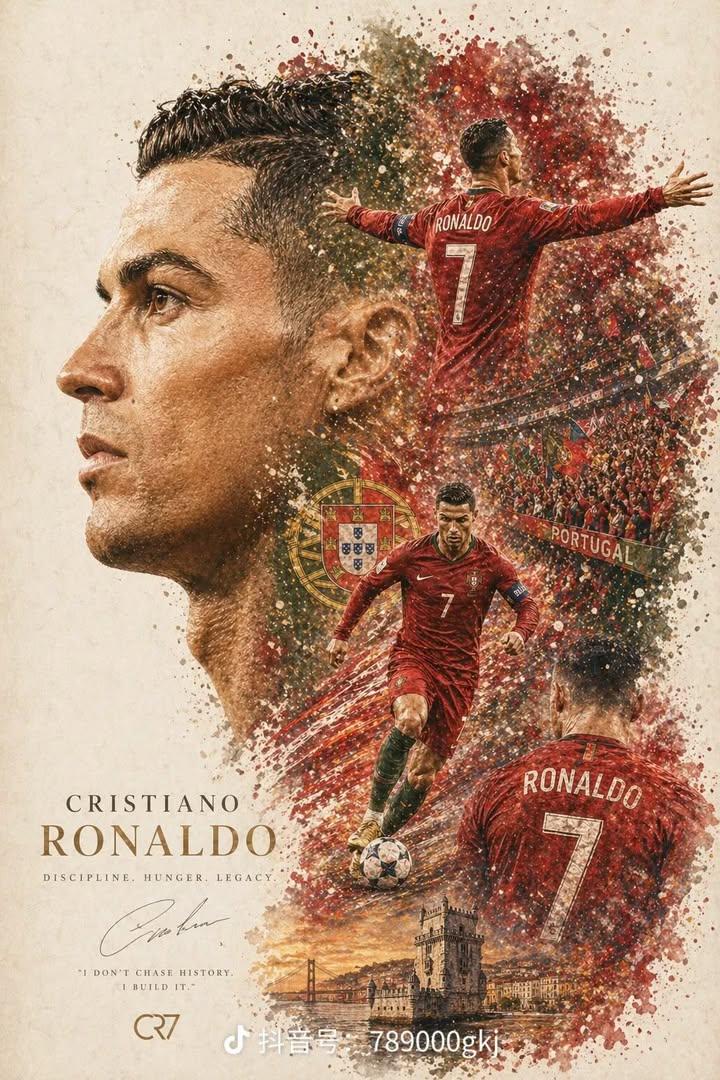 运动员电影感拼贴海报设计 / Professional Sports Athlete Collage Poster，人像与摄影，人像、电影感、海报，案例输出图 1