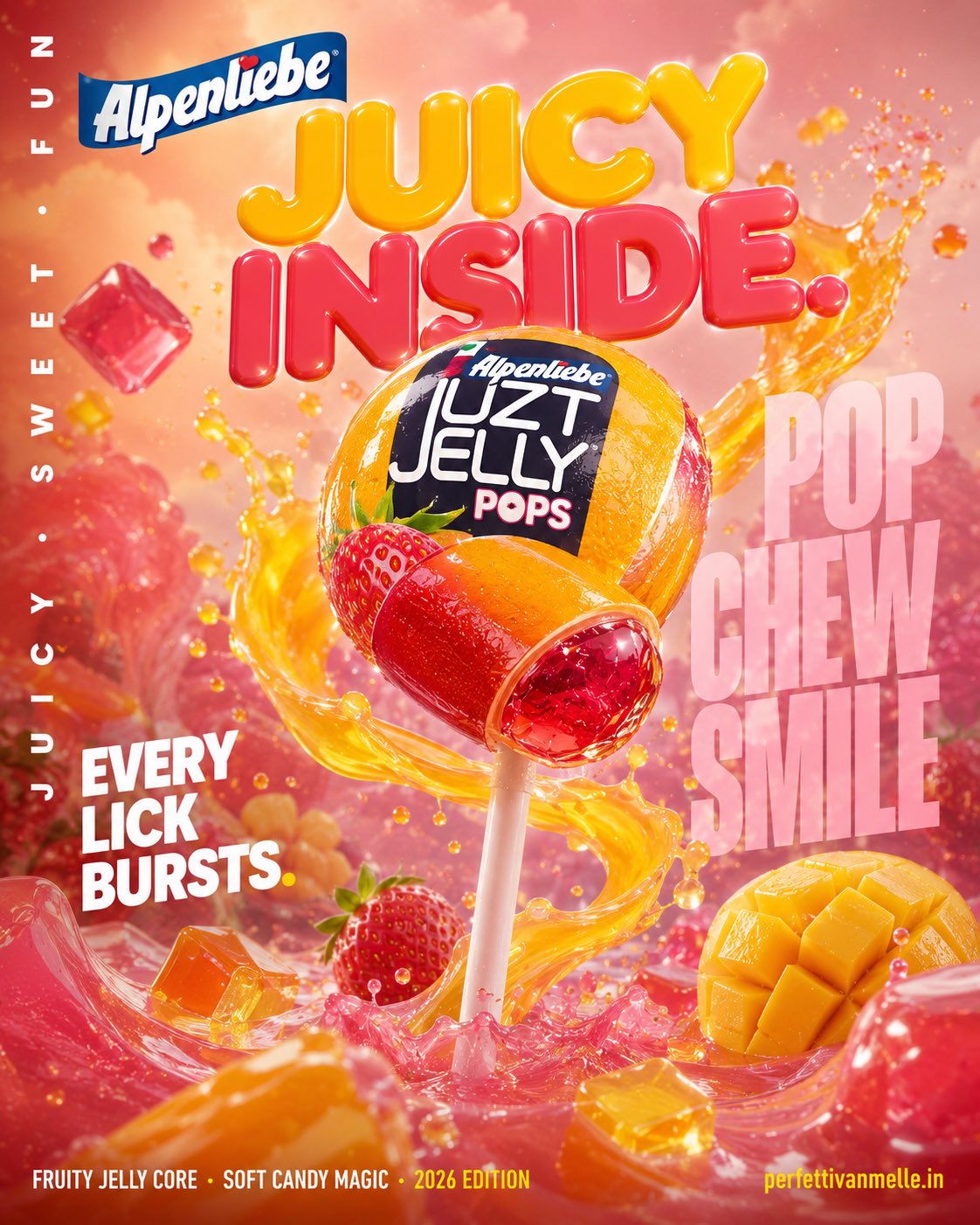 超现实快消糖果创意广告海报设计 / Hyper Realistic Fmcg Candy Billboard Poster Design，人像与摄影，35mm、霓虹、人像，案例输出图 2