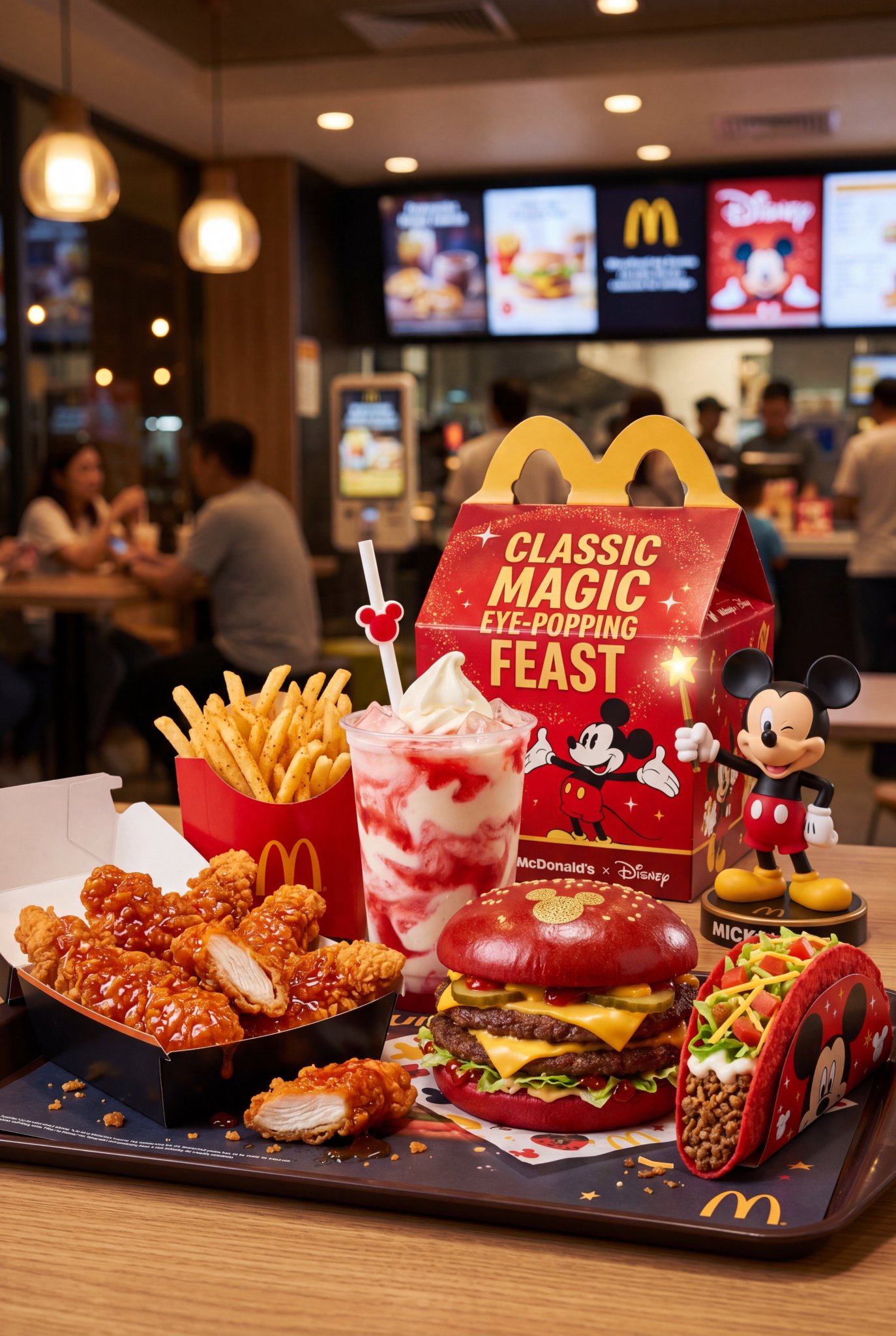 超写实品牌联名快餐宣传海报 / Hyper Realistic Fast Food Brand Collaboration Campaign，角色设计，电影感、海报、插画，案例输出图 2