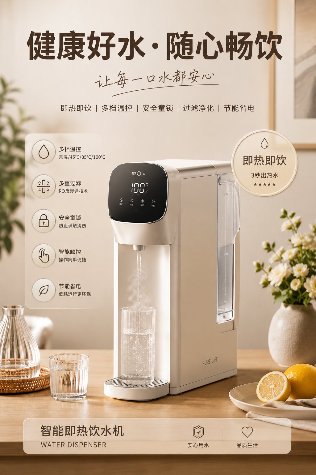 高质感咖啡壶家电广告海报 / High Quality Coffee Pot Appliance Ad Poster，海报与插画，海报、插画、排版，案例输出图 1