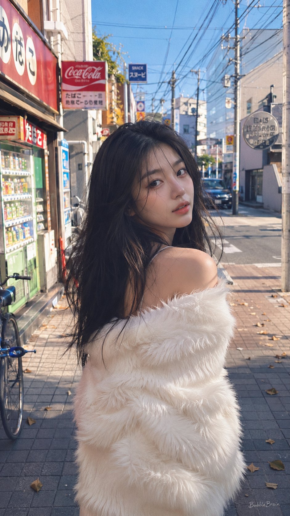 东京街头胶片风中国少女街拍 / Tokyo Street Film Photography Chinese Influencer,人像与摄影,35mm、人像、电影感,案例输出图 1