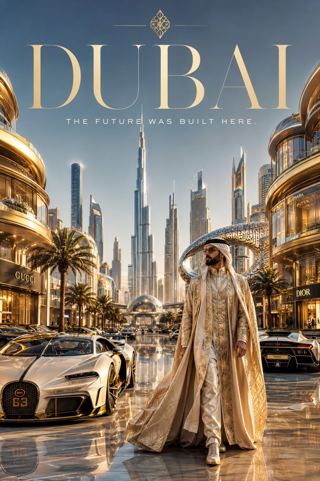未来奢华帝国电影级时尚海报设计 / Cinematic Luxury Empire Editorial Poster，角色设计，电影感、时尚、海报，案例输出图 2