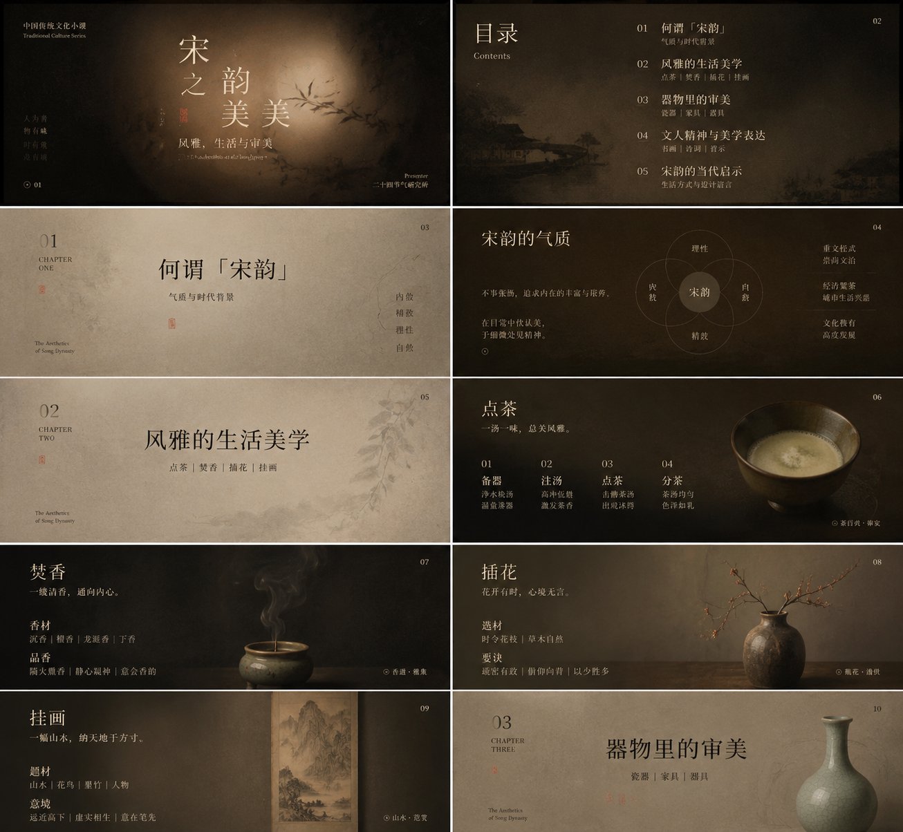 极简宋体中国传统文化审美视觉指南 / Minimalist Song Typeface Traditional Chinese Culture Aesthetic Guide，角色设计，海报、角色、城市视觉，案例输出图 1