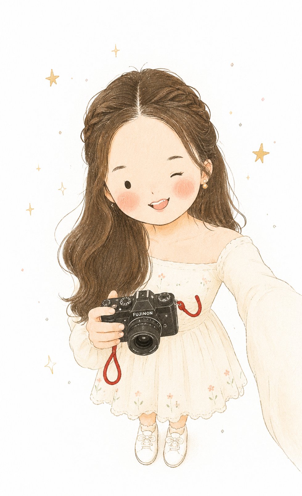 极简手绘唯美童话插画 / Minimalist Hand Drawn Childrens Illustration，角色设计，电影感、插画、角色，案例输出图 2
