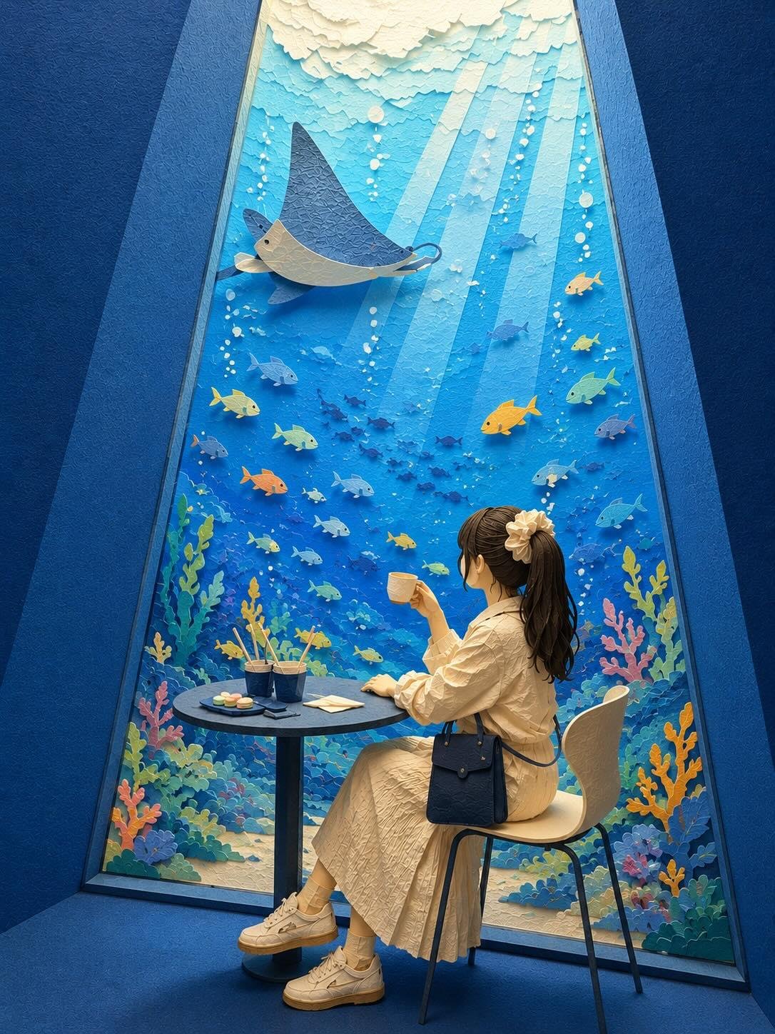 纸艺风格可爱图像重构 / Paper Craft Style Recreation，海报与插画，海报、插画、海报与插画，案例输出图 1