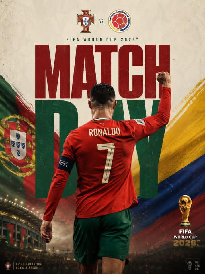 C罗葡萄牙比赛日海报设计 / Cristiano Ronaldo Match Day Poster，模型对比与社区，电影感、时尚、海报，案例输出图 1