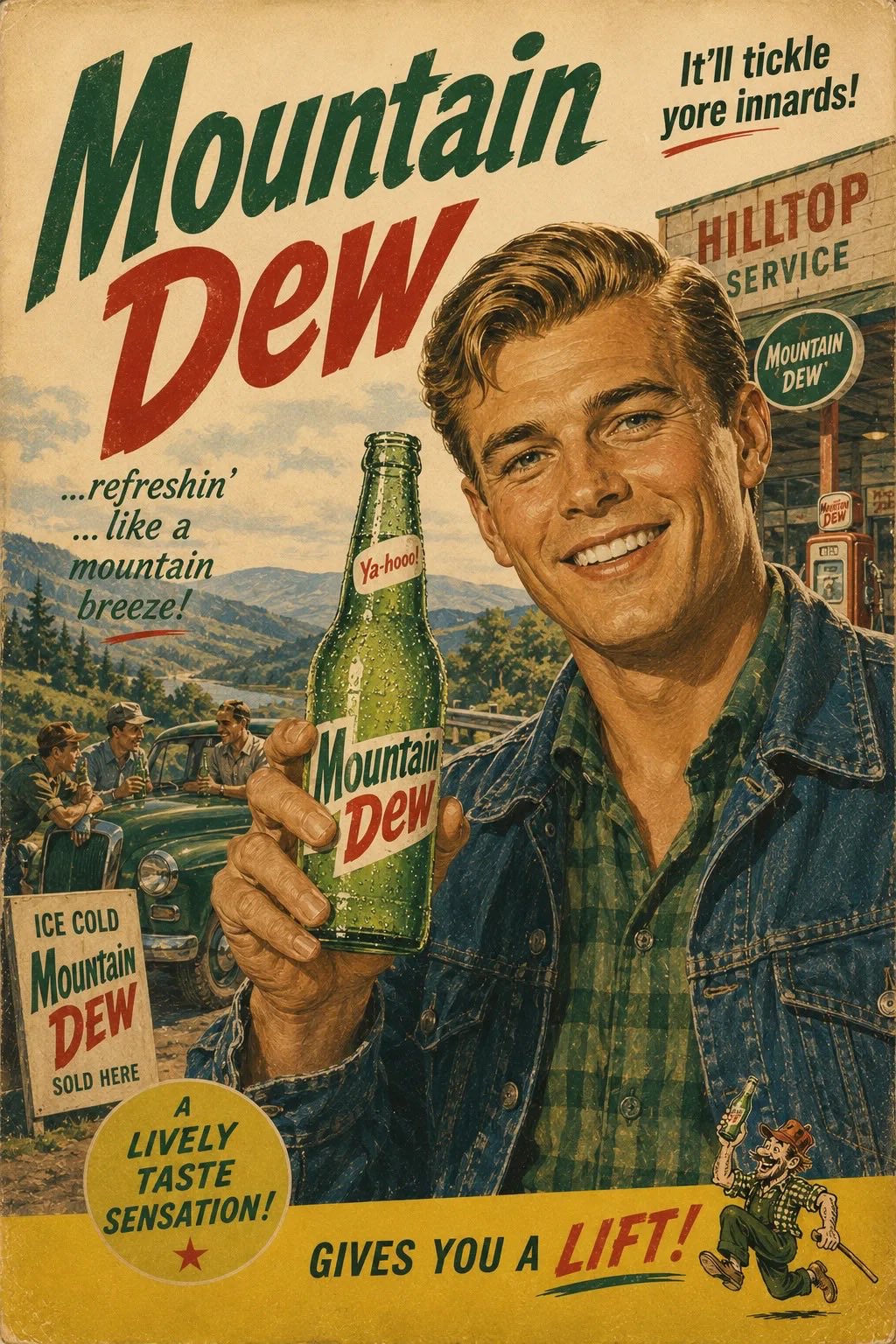 60年代美式复古广告海报风格 / Authentic 1960s American Advertising Poster 1779292363427，人像与摄影，人像、电影感、海报，案例输出图 1