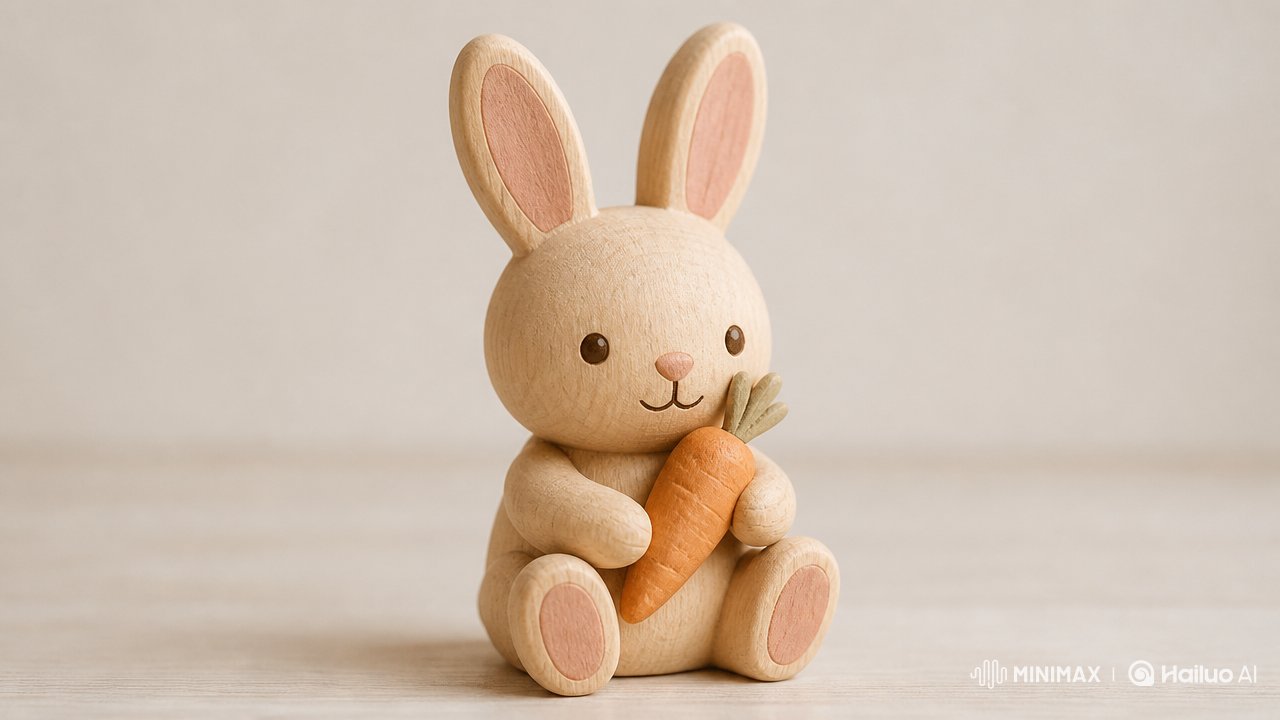 北欧风格木质玩具造型 / Stylized Wooden Toy Prompt，海报与插画，海报、插画、极简，案例输出图 2