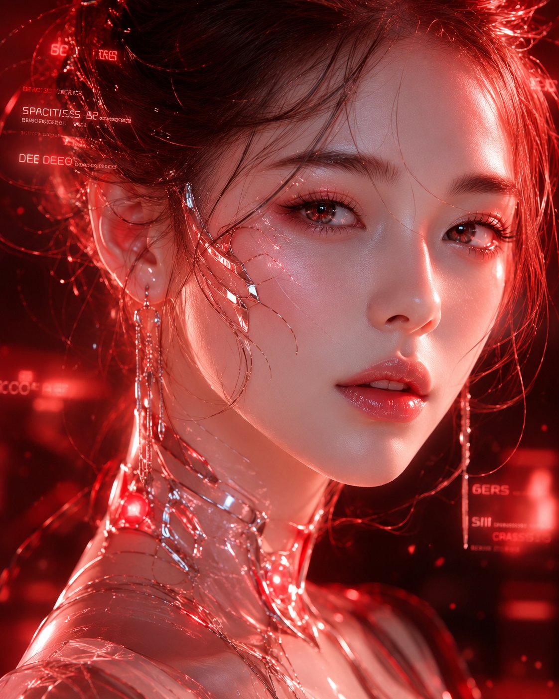 未来面孔超写实人像系列 / Faces From The Future Ai Portrait Prompt，人像与摄影，人像、电影感、时尚，案例输出图 1