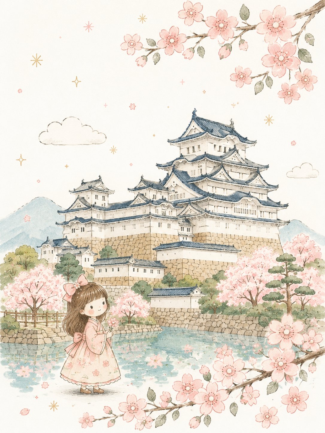 简约手绘童话风儿童插画 / Minimalist Hand Drawn Fairy Tale Children Illustration，角色设计，电影感、插画、角色，案例输出图 2