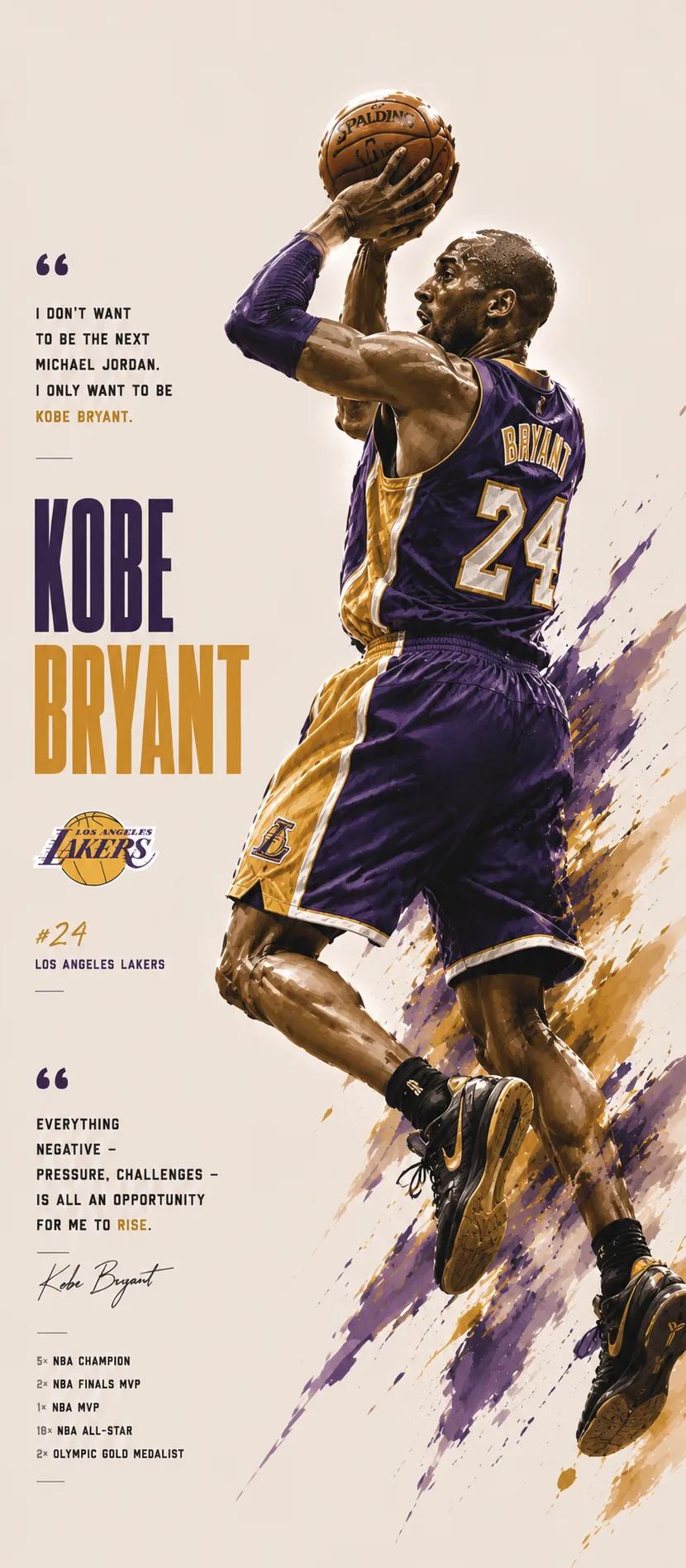 动态NBA传奇海报插画设计 / Dynamic Nba Legend Poster Design Sports Illustration，角色设计，人像、电影感、时尚，案例输出图 2