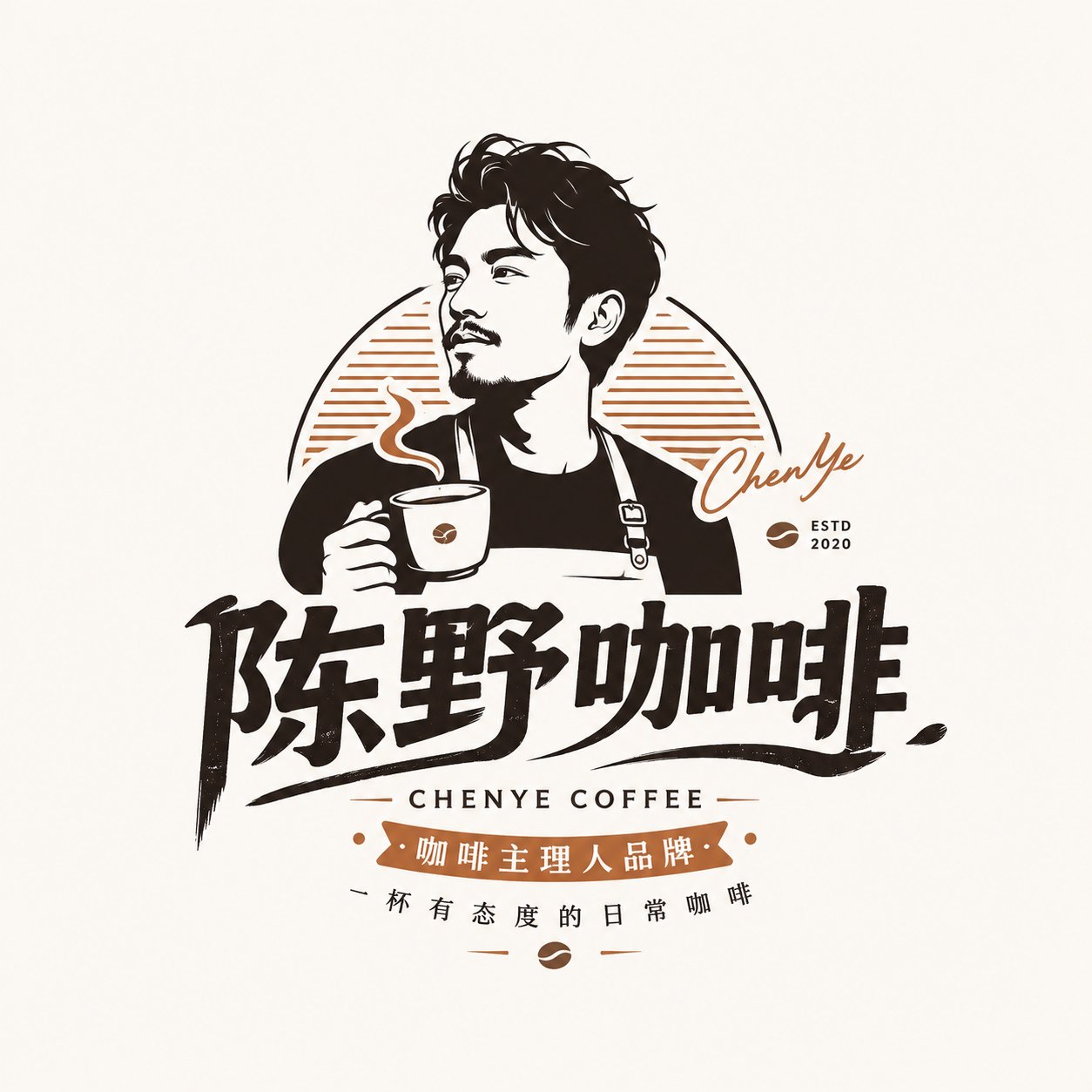 人物肖像品牌字标设计指南 / Portrait Brand Wordmark Logo Design Guide，角色设计，人像、海报、插画，案例输出图 2