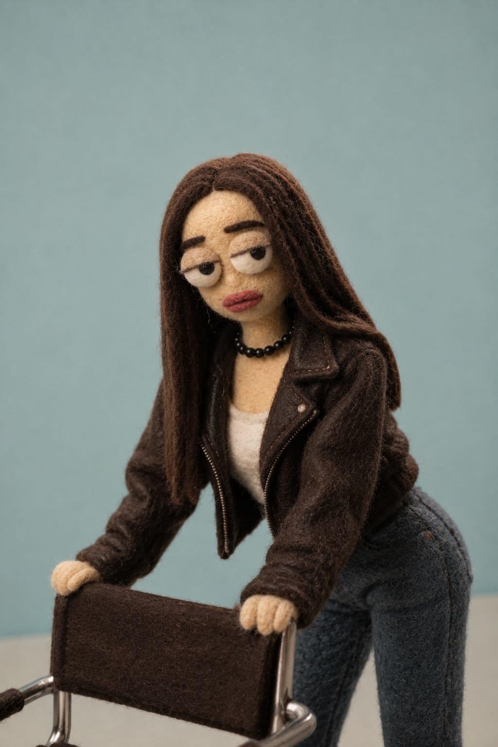 莱卡风格手工羊毛毡定格动画人偶 / Handmade Needle Felt Stop Motion Puppet Laika Style,人像与摄影,人像、电影感、人像与摄影,案例输出图 1