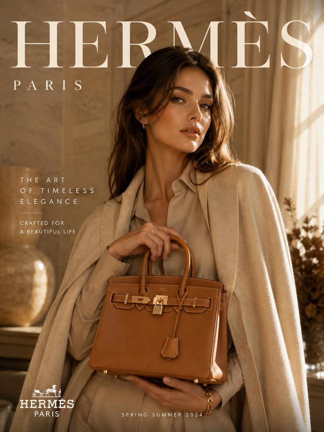 极奢时尚大片欧洲高级时装海报 / Ultra Premium Luxury Fashion Campaign Poster，人像与摄影，人像、电影感、时尚，案例输出图 1