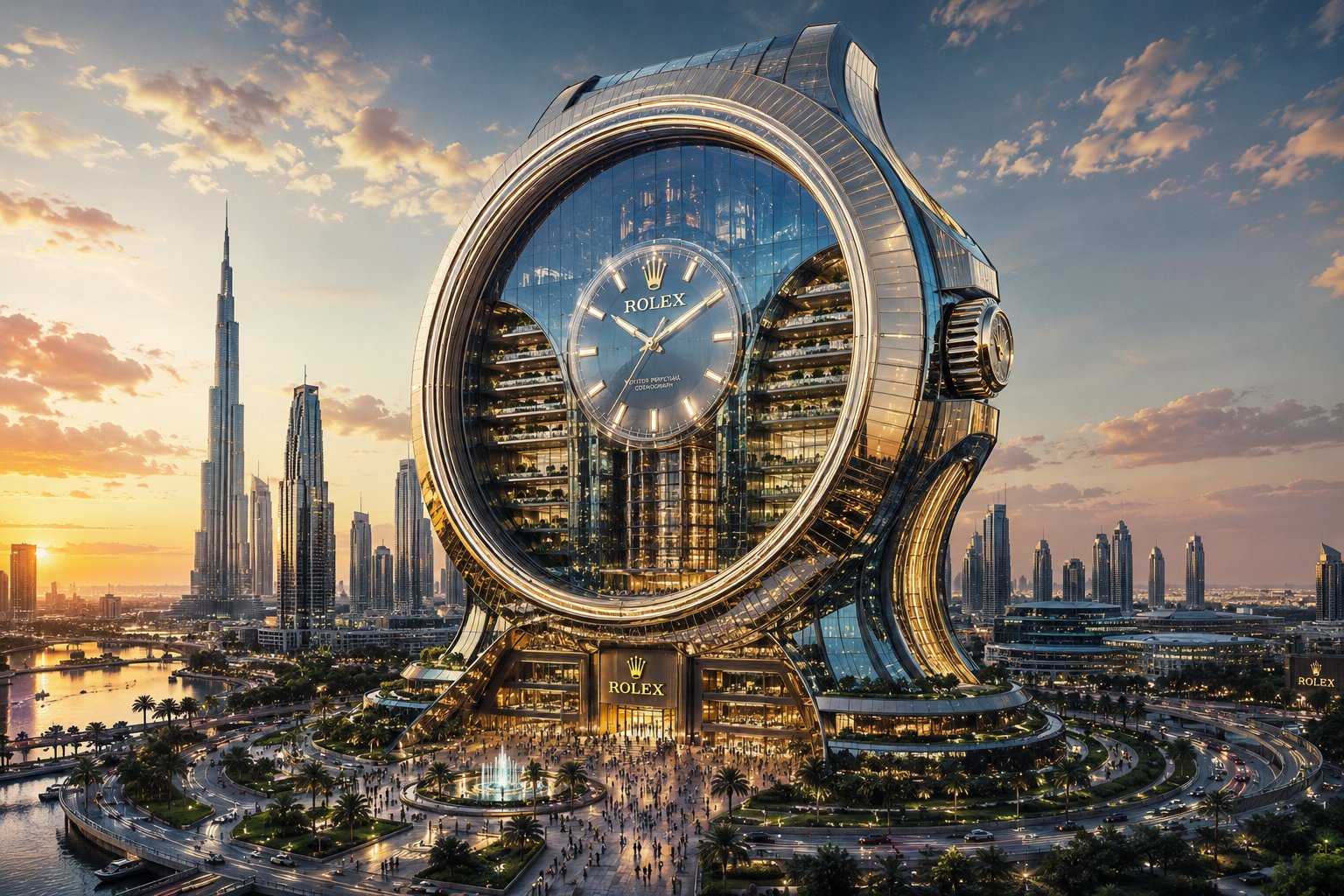 跨世纪超豪华品牌全球总部建筑设计 / Ultra Luxury Global Headquarters Architectural Masterpiece,模型对比与社区,电影感、二次元、城市视觉,案例输出图 1