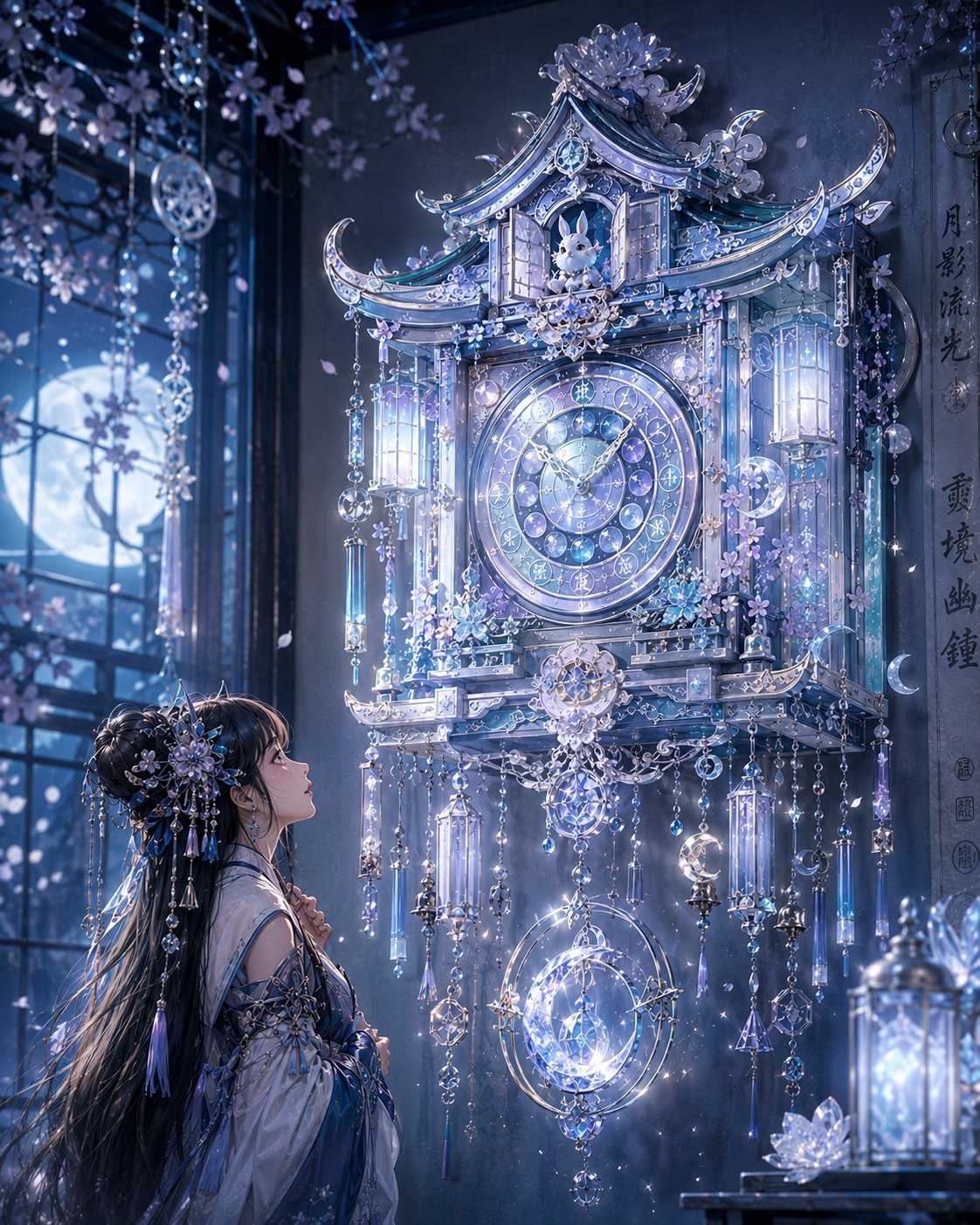 插画风格高端定制布谷鸟挂钟设计 / High End Illustration Style Cuckoo Clock Design，角色设计，霓虹、电影感、插画，案例输出图 2