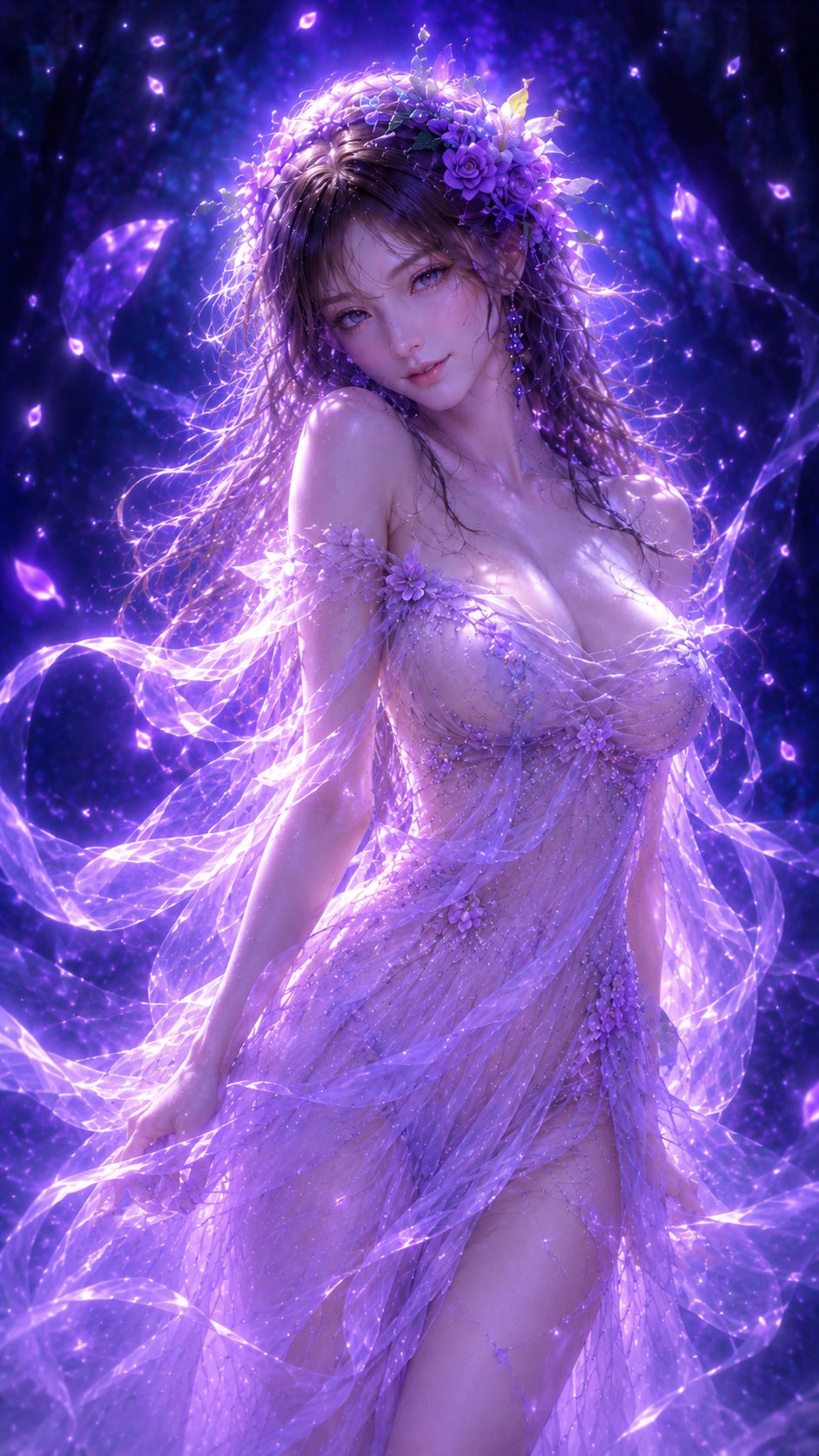 3D写实梦幻森林丰腴东方女性人像 / 3d Cg Realistic Fantasy Female Portrait Dreamy Forest,角色设计,人像、电影感、插画,案例输出图 1