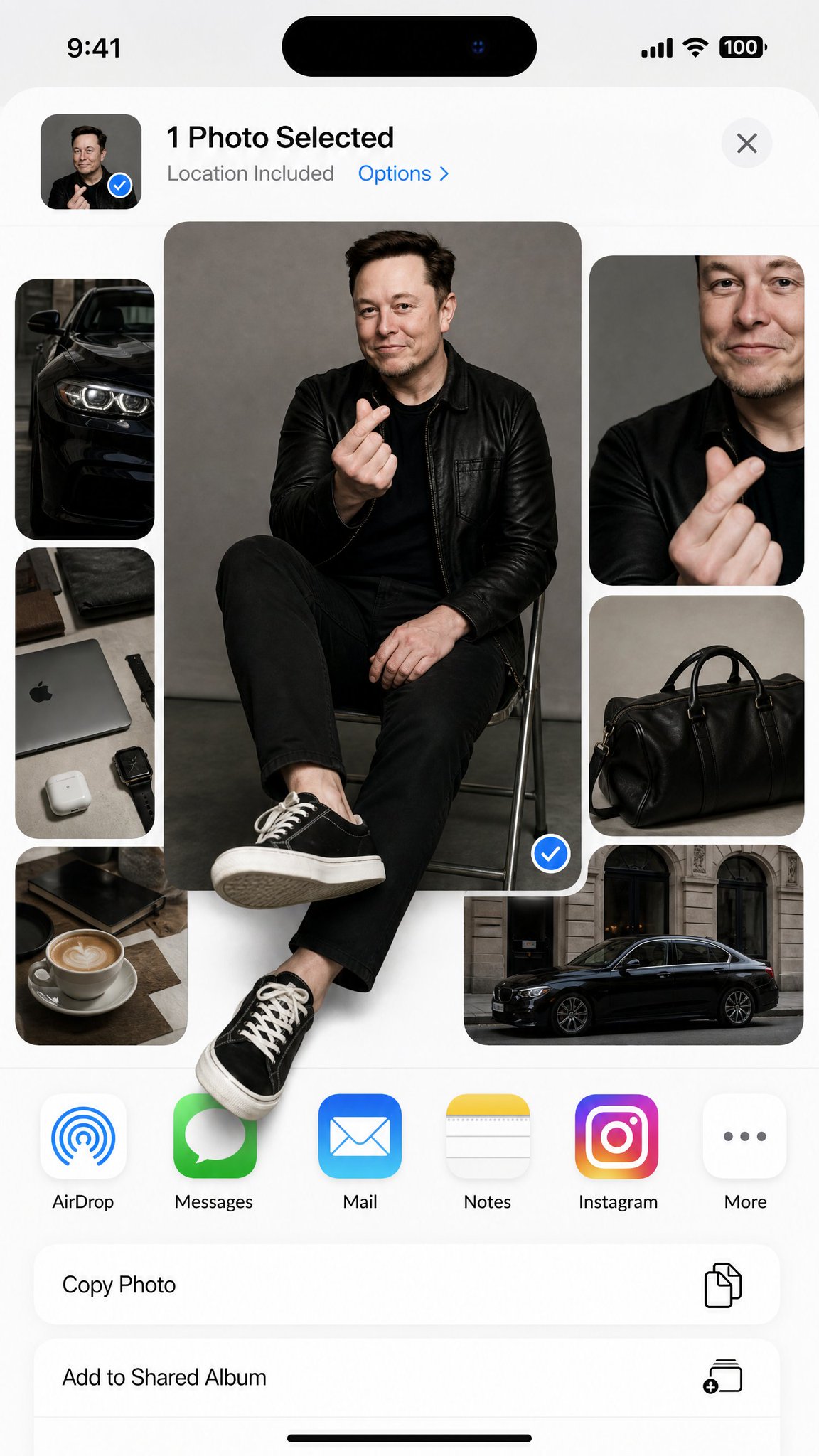 iOS系统界面时尚画报拼贴出框效果 / Ios Interface Fashion Collage Out Of Frame，UI 与社交媒体截图，时尚、海报、UI，案例输出图 2
