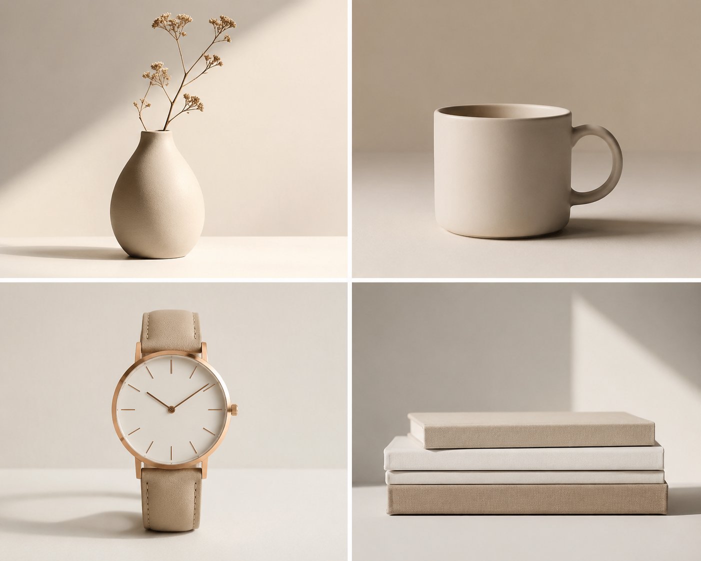 极简主义物体提示词简洁优雅美学 / Minimalist Object Prompts Clean Elegant Design，海报与插画，海报、插画、城市视觉，案例输出图 1