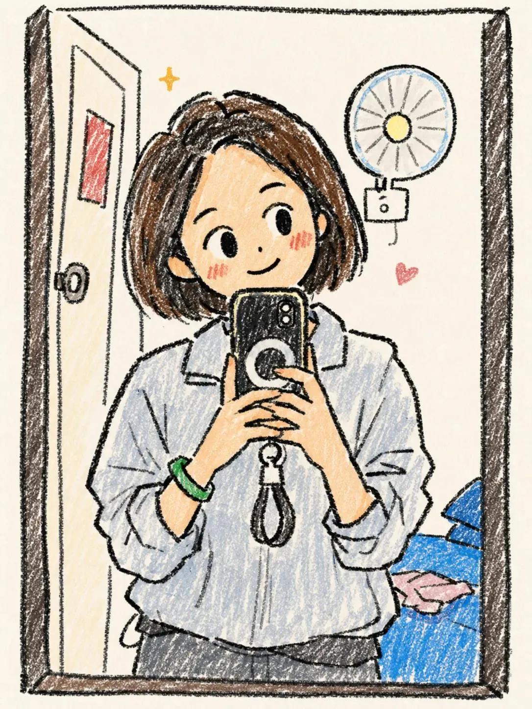 治愈系手绘Q版少女插画 / Cute Hand Drawn Chibi Girl Sketchbook Art,角色设计,人像、插画、角色,案例输出图 1