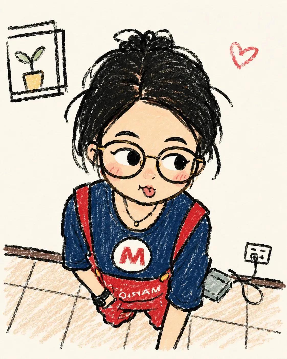 手绘涂鸦风格卡通肖像插画 / Hand Drawn Doodle Style Cartoon Portrait，角色设计，人像、电影感、插画，案例输出图 2