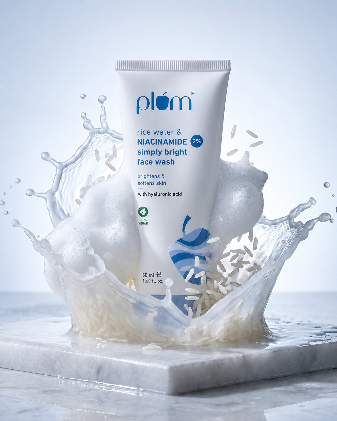 高端大米洗面奶护肤品广告摄影 / Ultra Premium Skincare Rice Water Face Wash,人像与摄影,人像、电影感、角色,案例输出图 1
