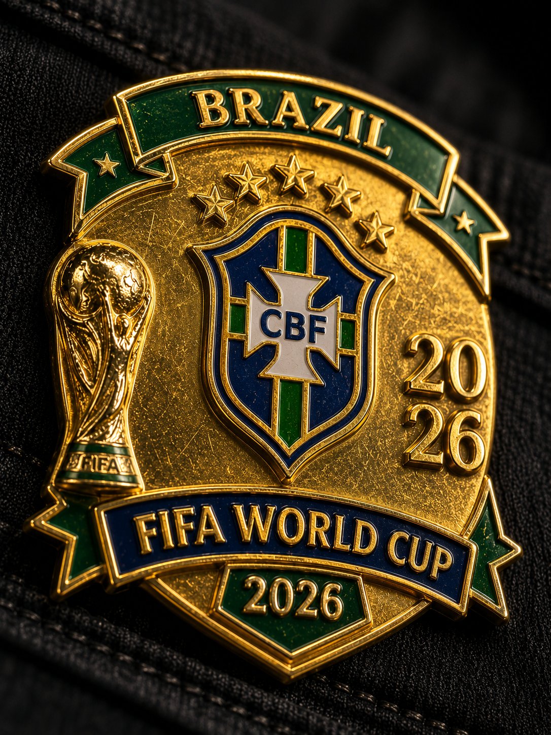 2026年世界杯球队纪念珐琅徽章 / Fifa World Cup 2026 Enamel Pin Macro Shot，人像与摄影，人像、时尚、人像与摄影，案例输出图 2