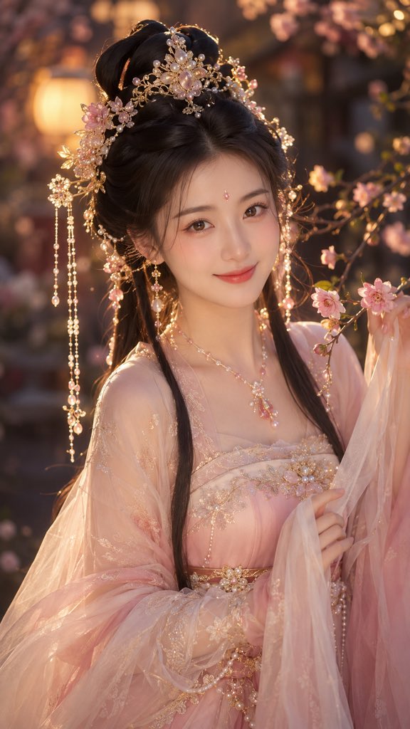 唐风仙侠贵气女主精修写真 / Tang Dynasty Fantasy Female Lead Portrait，角色设计，人像、电影感、海报，案例输出图 2