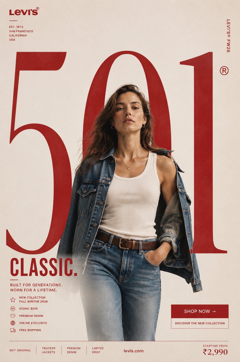 GAP新制服系列高端时尚海报 / Gap New Uniform Ultra Premium Fashion Smm Poster，模型对比与社区，时尚、海报、UI，案例输出图 2