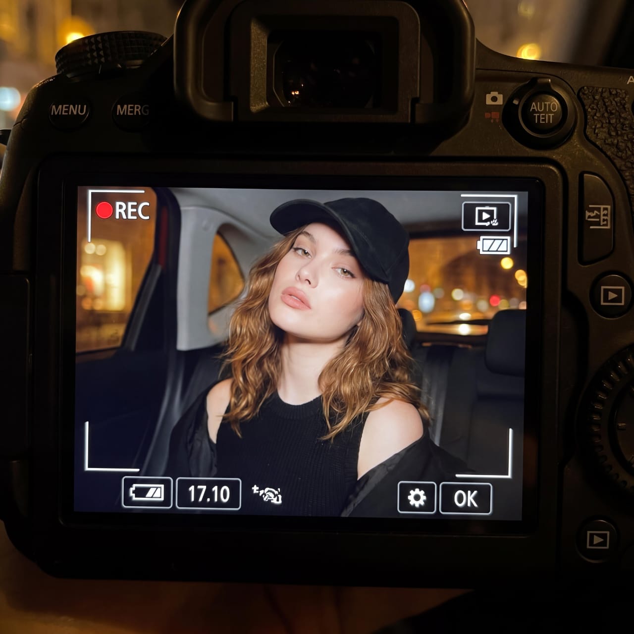 车内深夜酷飒时尚写实人像 / Car Night Fashion Portrait Aesthetic,人像与摄影,人像、电影感、时尚,案例输出图 1