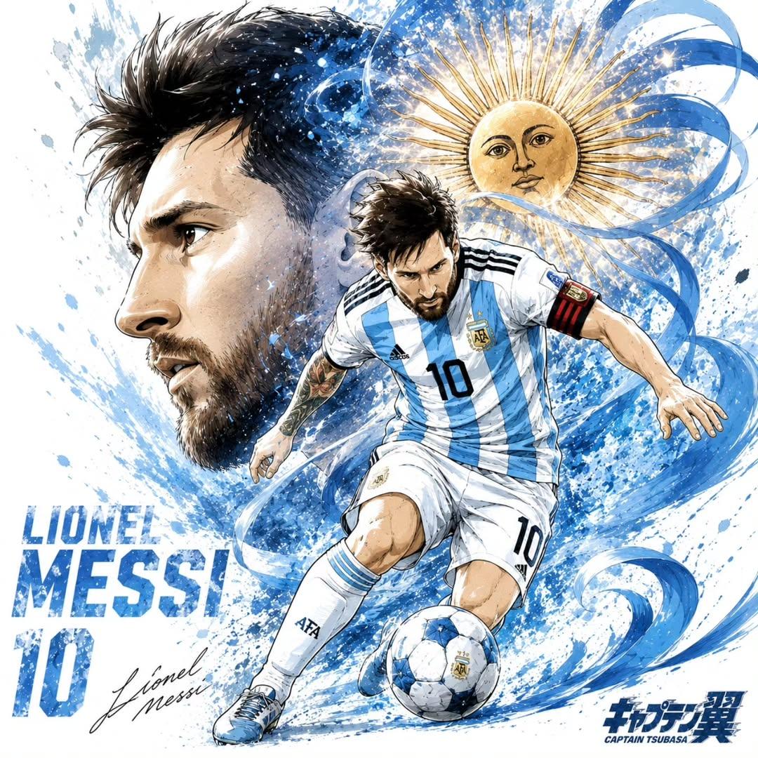 足球巨星动感体育插画海报 / Ultra Detailed Sports Football Superstar Illustration Poster，角色设计，人像、电影感、海报，案例输出图 2