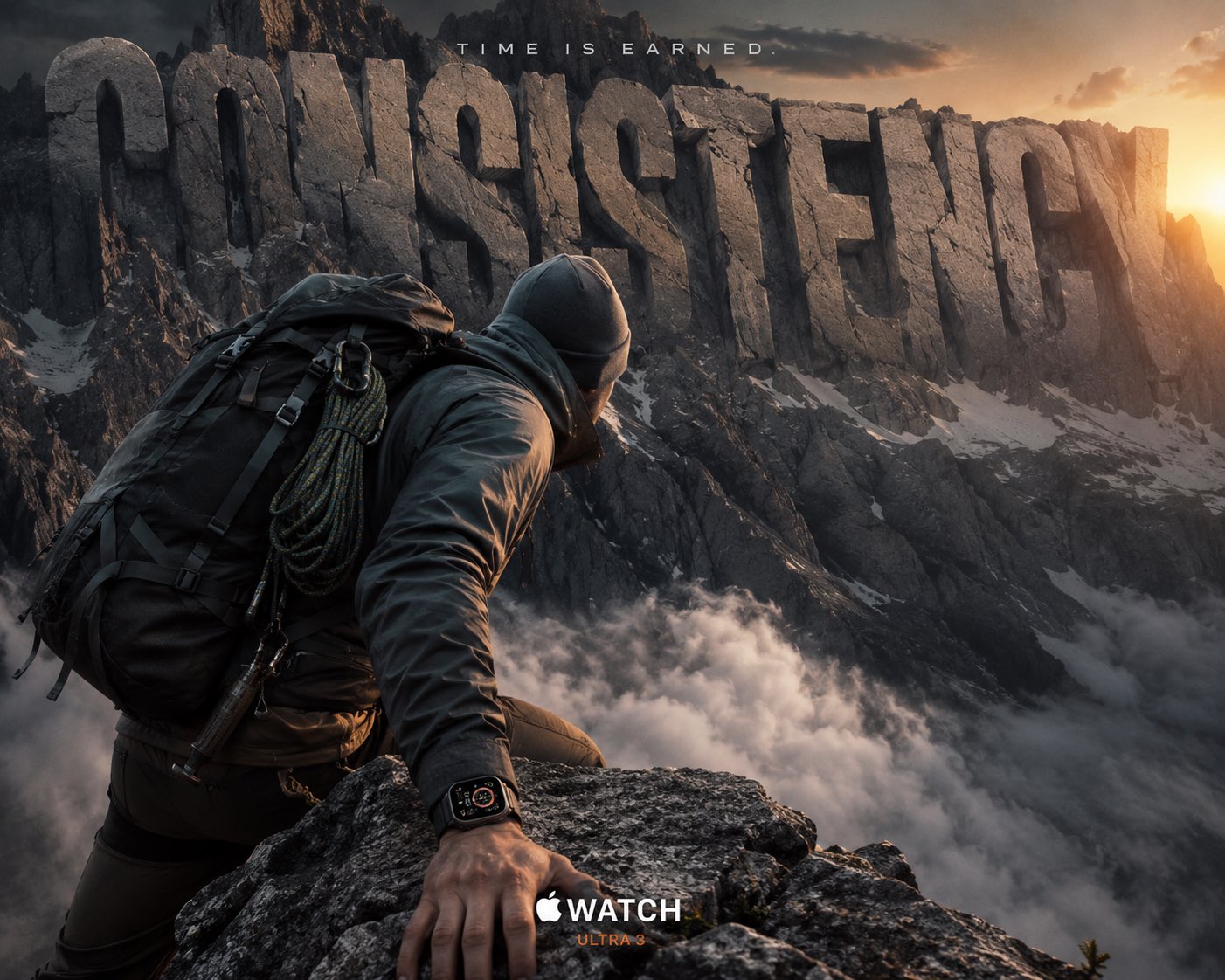 Apple Watch Ultra 3 运动广告大片 / Apple Watch Ultra 3 Consistency Outdoor Campaign,人像与摄影,人像、电影感、时尚,案例输出图 1