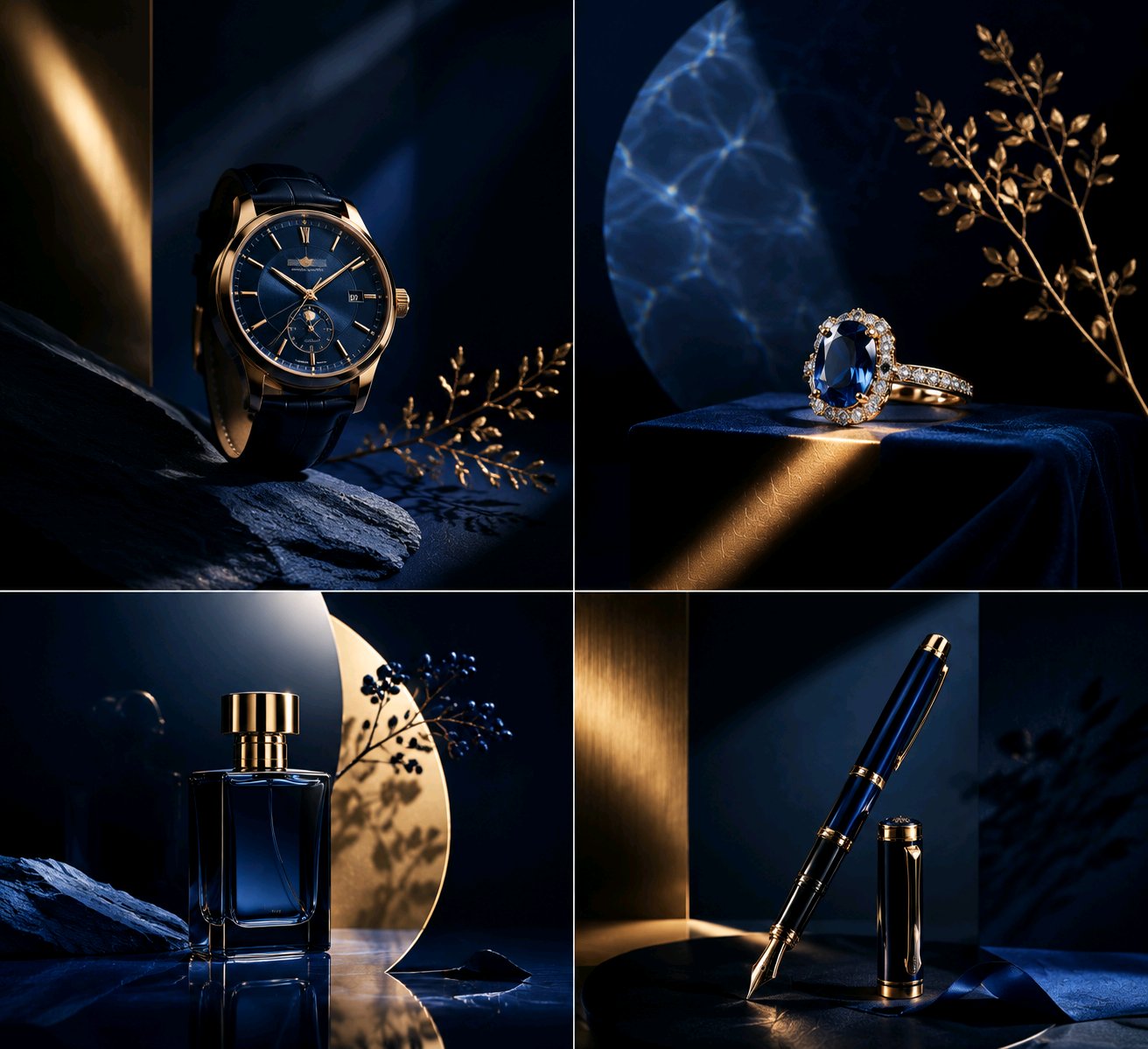 国际顶奢品牌极简广告视觉 / International Luxury Brand Minimalist Advertising Visual，海报与插画，海报、插画、极简，案例输出图 1