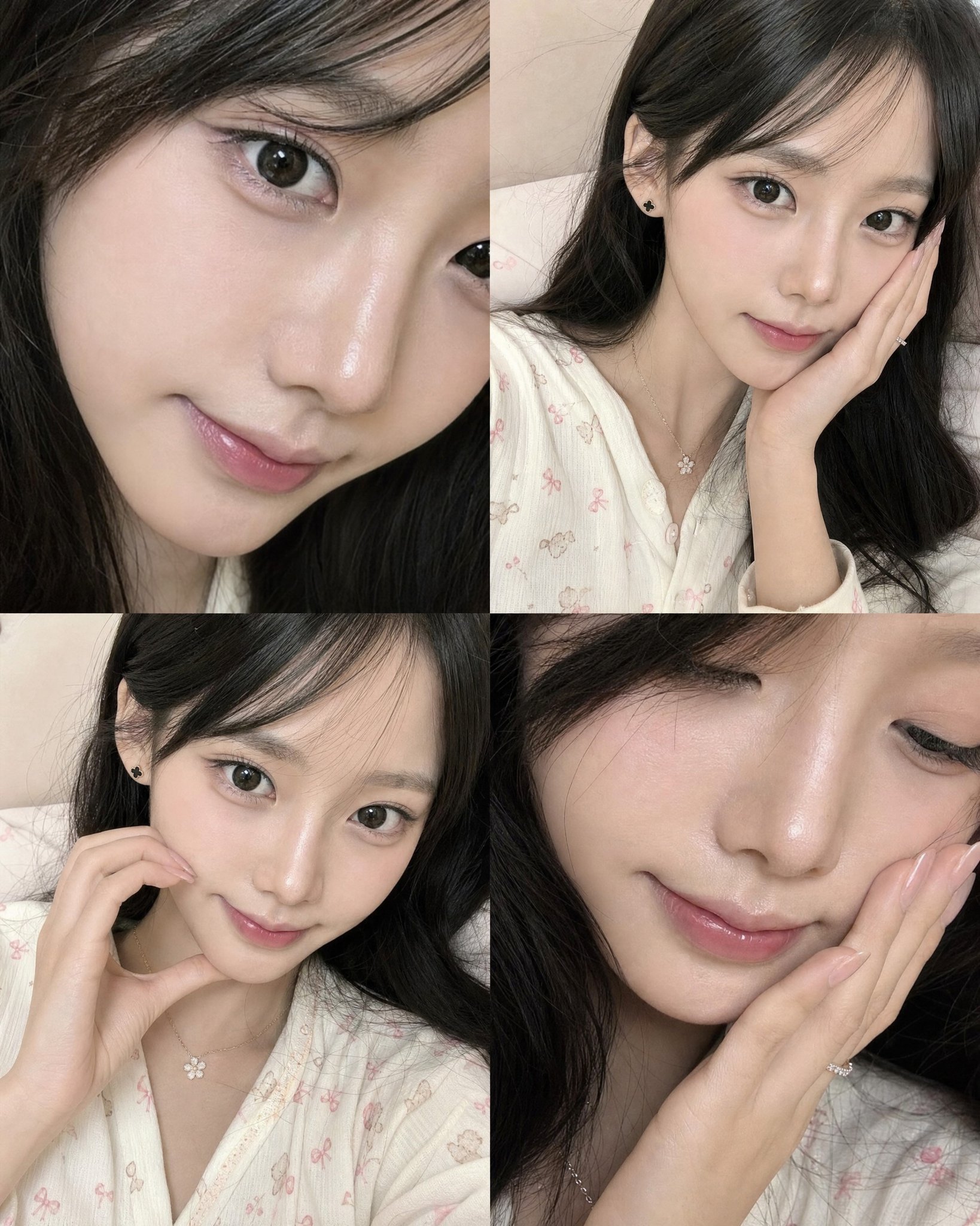 iPhone17ProMax超写实少女四格自拍 / Iphone 17 Pro Max Ultra Realistic 4 Panel Selfie Girl，模型对比与社区，人像、电影感、极简，案例输出图 2