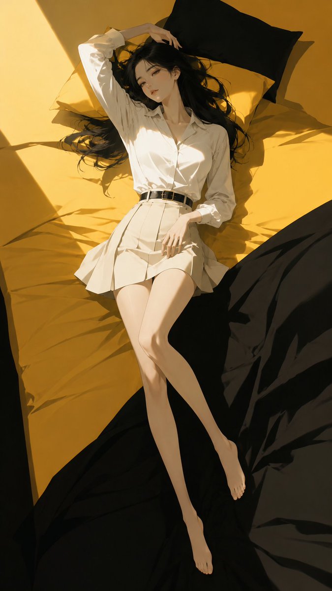 高端日系时装杂志封面极简二次元插画 / High End Japanese Fashion Magazine Minimalist Anime Illustration，角色设计，时尚、插画、角色，案例输出图 2