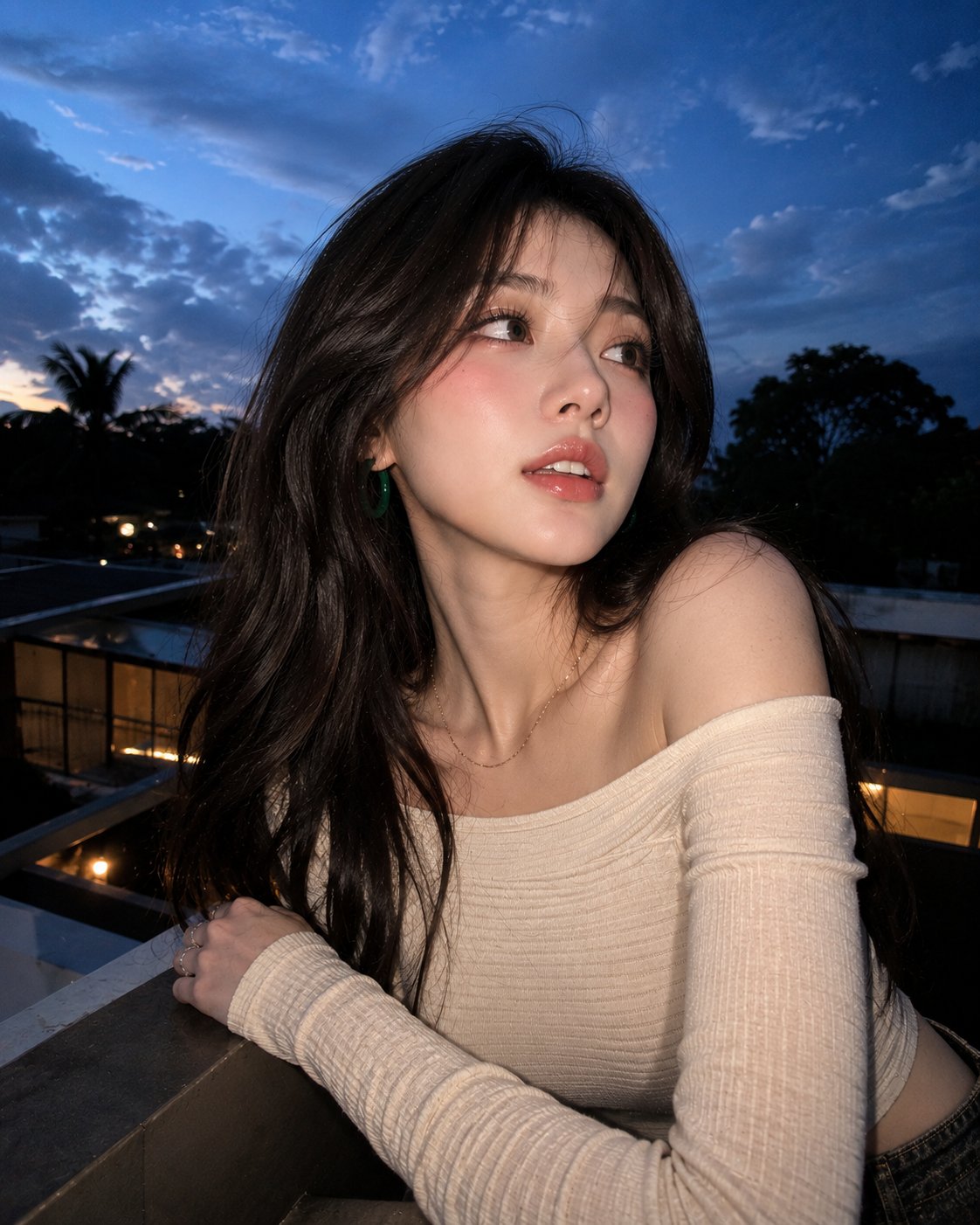 抖音风高角度自拍美女超真实人像 / Ultra Realistic Douyin Style High Angle Selfie Portrait,人像与摄影,人像、人像与摄影,案例输出图 1