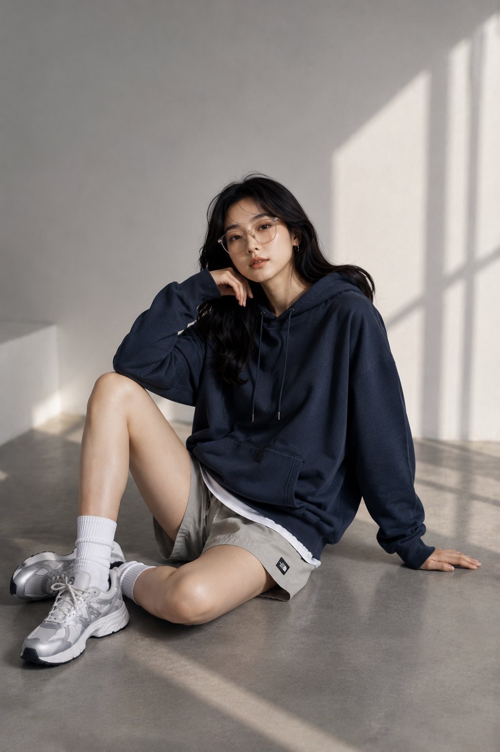 高端时尚社论东亚女性半身人像 / Premium Fashion Editorial East Asian Woman Portrait，角色设计，35mm、人像、时尚，案例输出图 2
