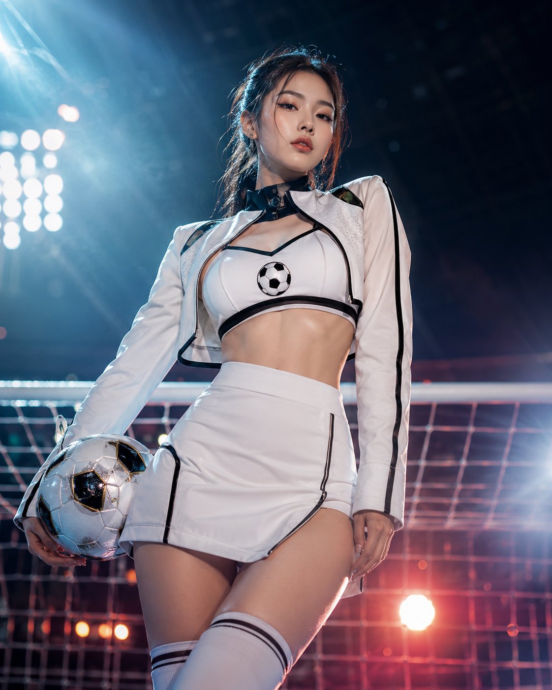 世界杯足球宝贝高级时尚大片 / World Cup Soccer Babe High Fashion Editorial,人像与摄影,人像、时尚、海报,案例输出图 1
