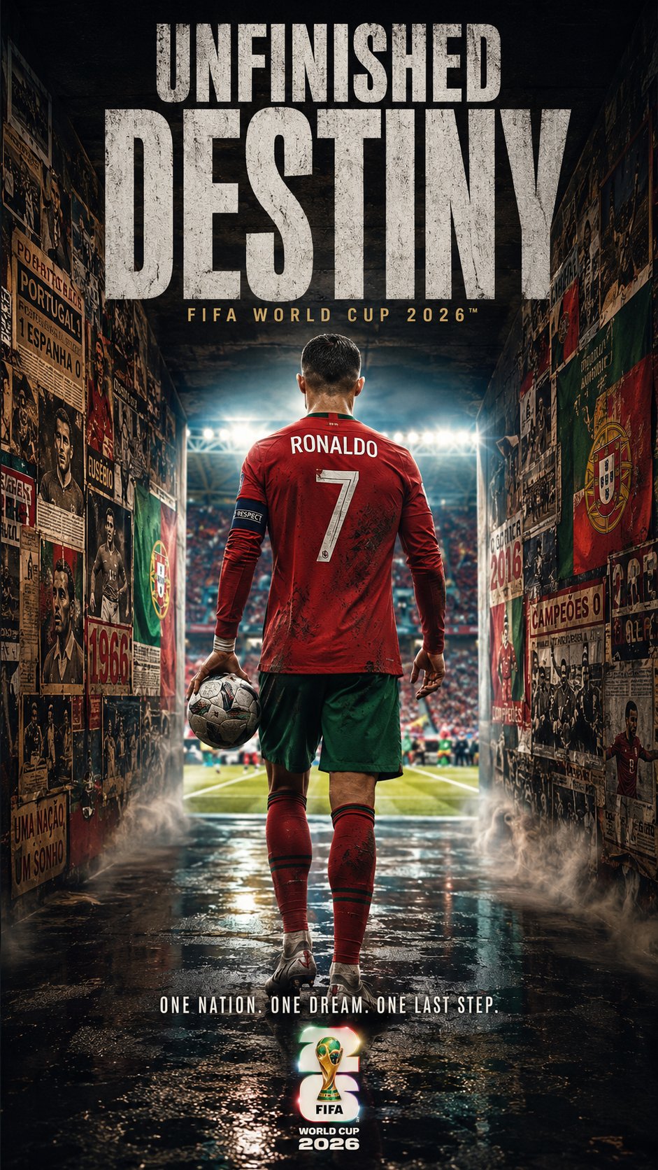 2026世界杯超写实电影感体育海报 / Ultra Realistic Fifa World Cup 2026 Cinematic Sports Poster，人像与摄影，人像、电影感、海报，案例输出图 1