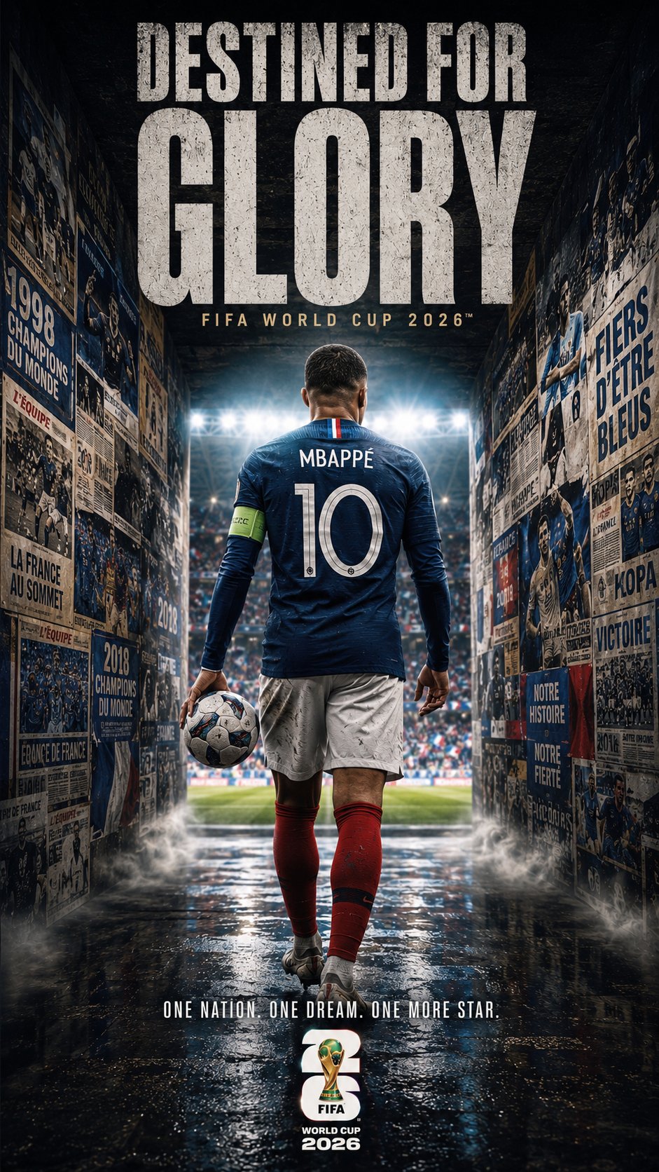 2026世界杯超写实电影感体育海报 / Ultra Realistic Fifa World Cup 2026 Cinematic Sports Poster，人像与摄影，人像、电影感、海报，案例输出图 2