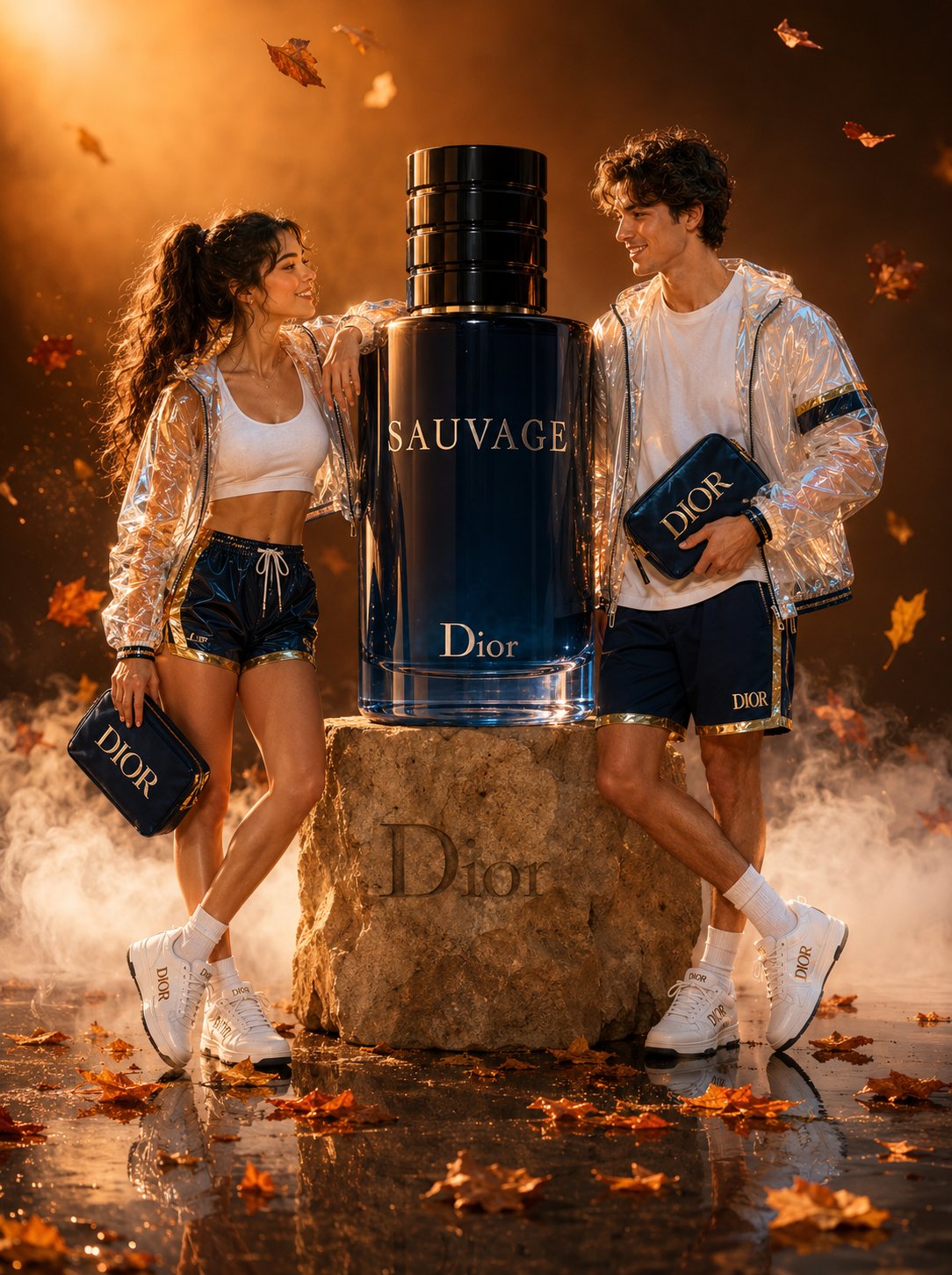 迪奥风格时尚情侣奢华质感广告大片 / Dior Sauvage Luxury Fashion Editorial Couple Photography,人像与摄影,35mm、人像、电影感,案例输出图 1