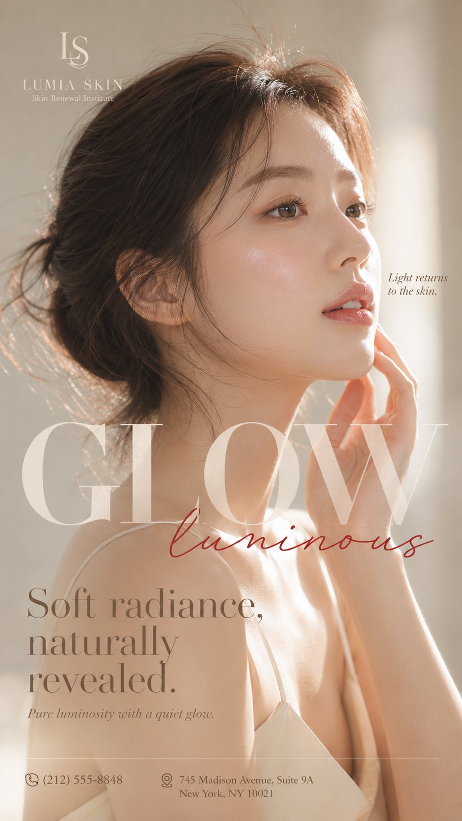 奢华美容商业海报设计 / Luxury Beauty Campaign Poster Design，人像与摄影，人像、电影感、时尚，案例输出图 2
