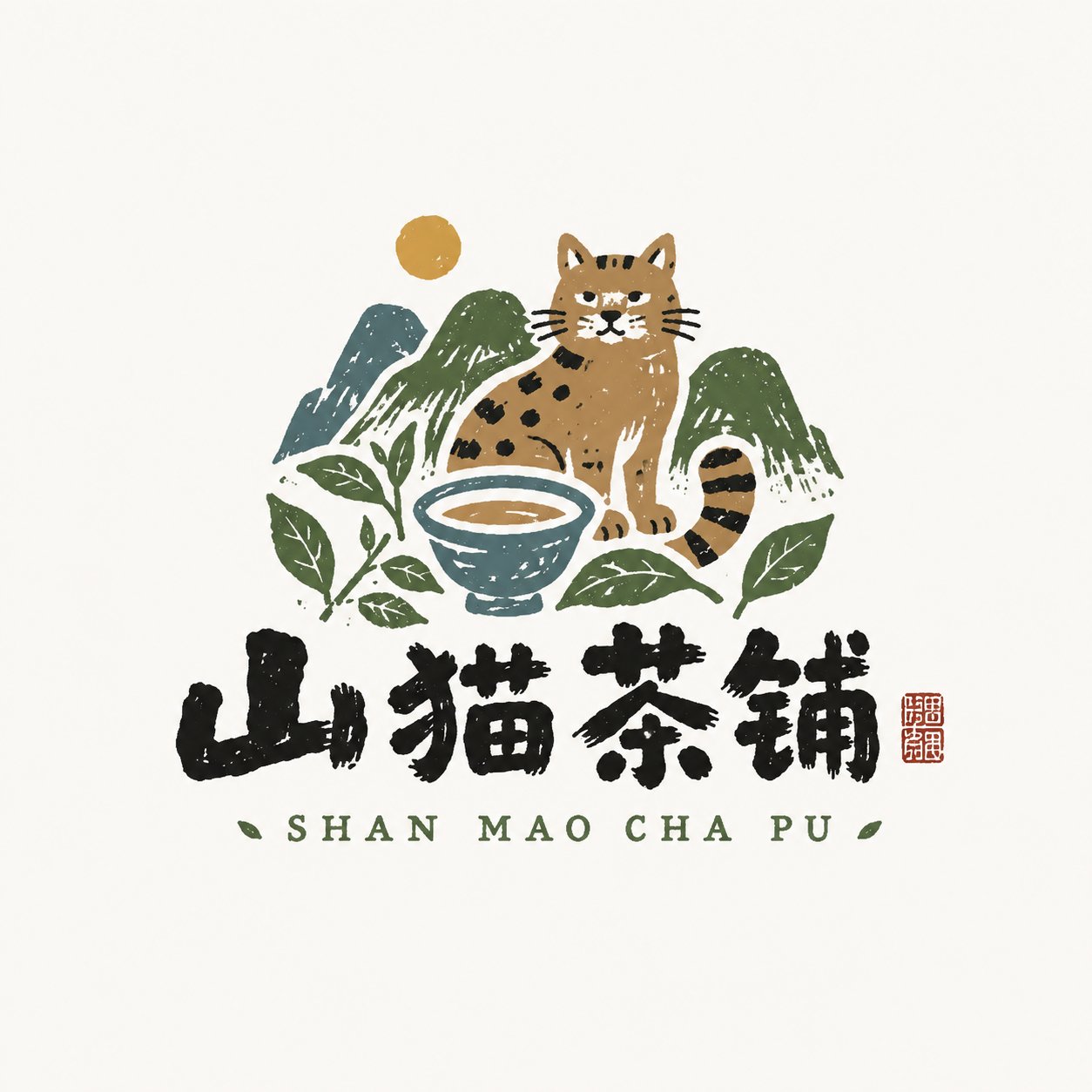 稚拙民艺风格中文品牌Logo设计 / Naive Folk Art Chinese Brand Logo Design,角色设计,海报、插画、角色,案例输出图 1