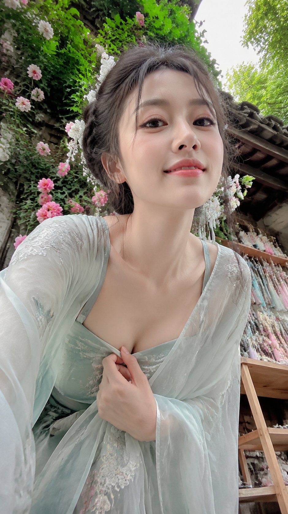 手机视角古风真实人像摄影 / Mobile View Ancient Style Realistic Portrait Photography,角色设计,人像、角色、城市视觉,案例输出图 1