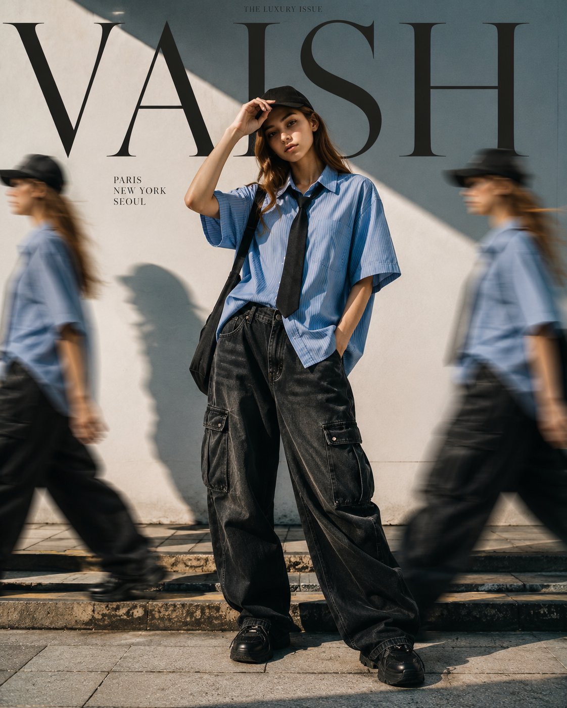 电影感时尚街头女性人像摄影 / Cinematic Fashion Editorial Urban Streetwear Woman,人像与摄影,人像、电影感、时尚,案例输出图 1